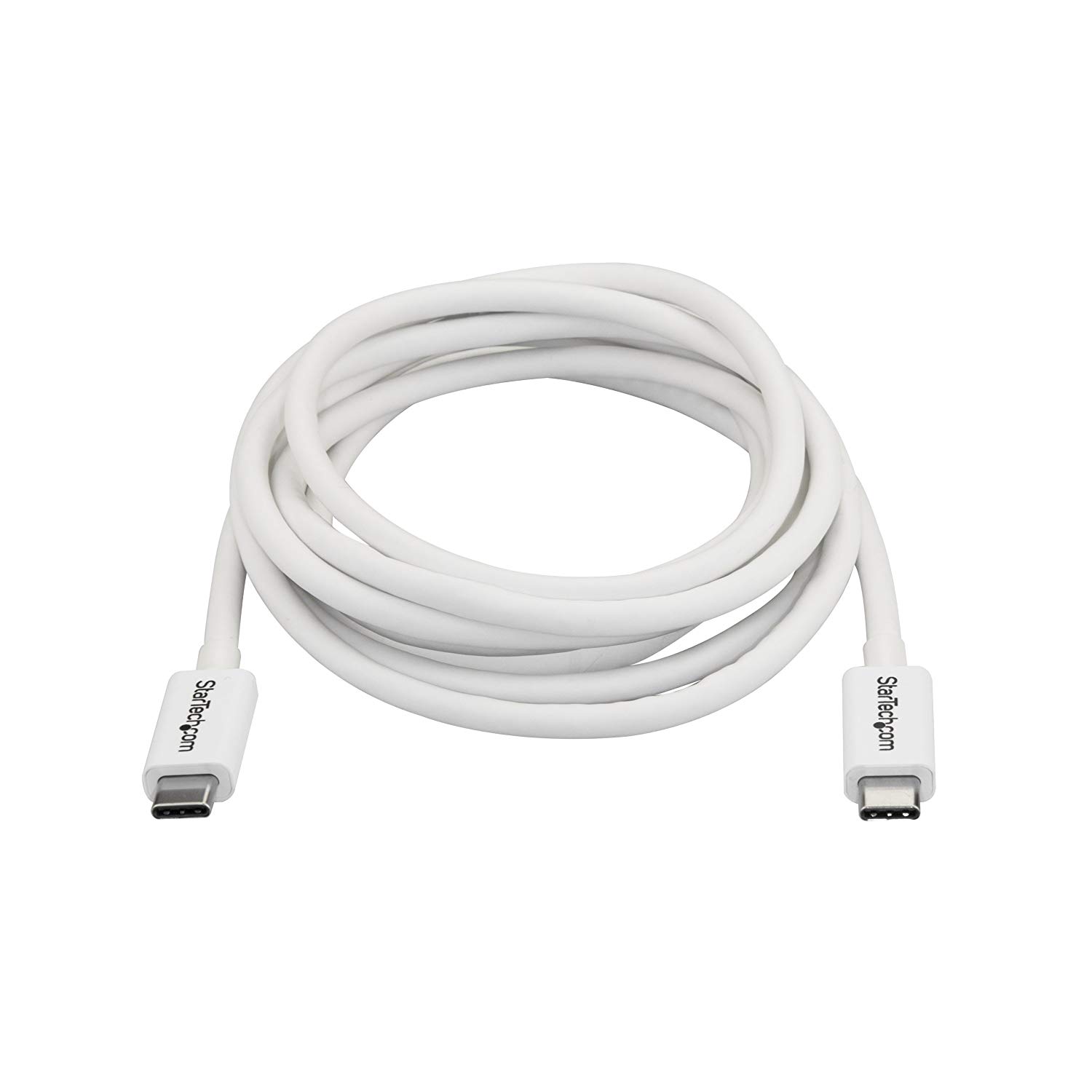 StarTech.com 6.6ft (2m) Passive Thunderbolt 3 Cable, 20Gbps, 100W PD, 4K Video, Thunderbolt Cable - Image 2
