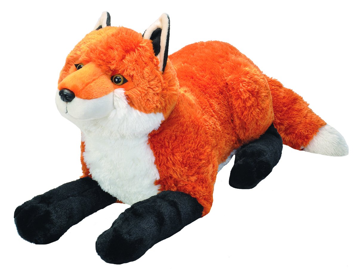 Wild Republic Jumbo Fox Giant Plush Soft Toy, Gifts for Kids, 76 cm