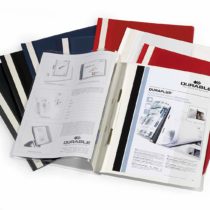 Durable Duraplus A4 Quotation PVC Folder with Clear Title Pocket - Assorted