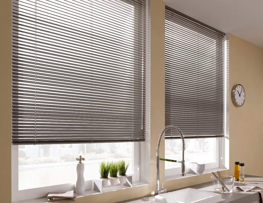 Gardinia Aluminium Venetian Blind, Mocca, 40 x 175 cm, 40W x 175H cm - Image 2