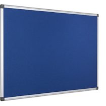Bi-Office Notice Board Maya, Blue Felt, Aluminium Frame, 60 x 45 cm
