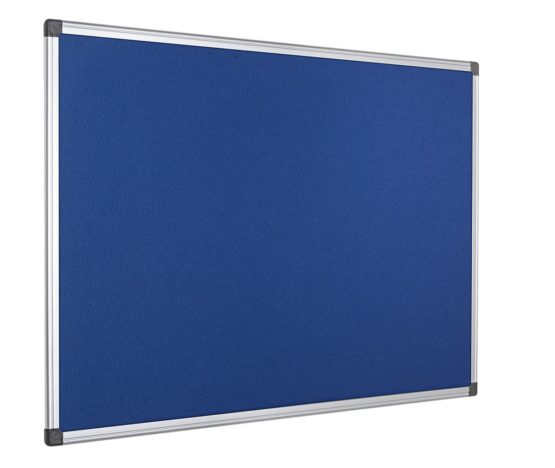 Bi Office Notice Board Maya Blue Felt Aluminium Frame 60 X 45 Cm Bigamart 2556