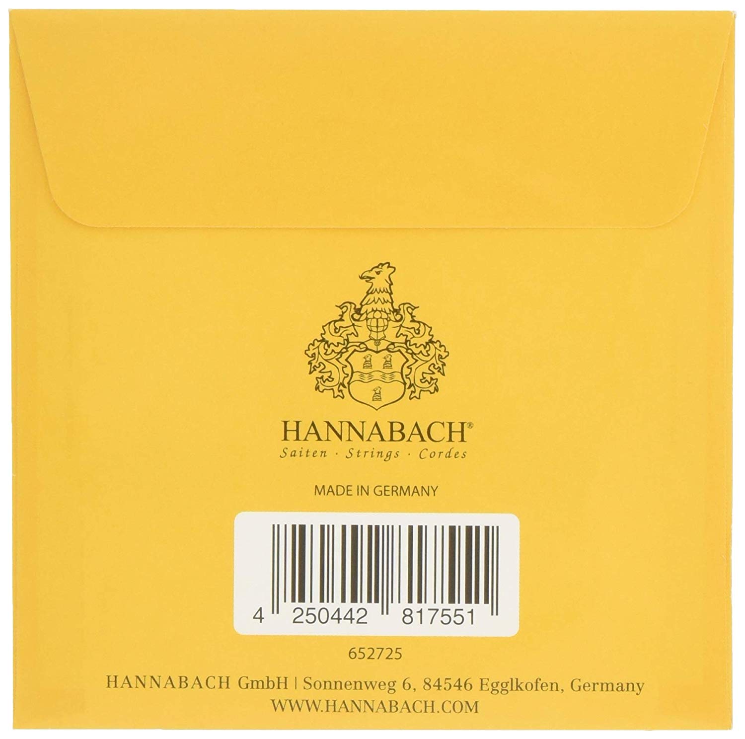 Hannabach Classical Guitar Strings Series 725 Medium/High Tension Goldin - A5 - 7255MHT, gelb - Image 2