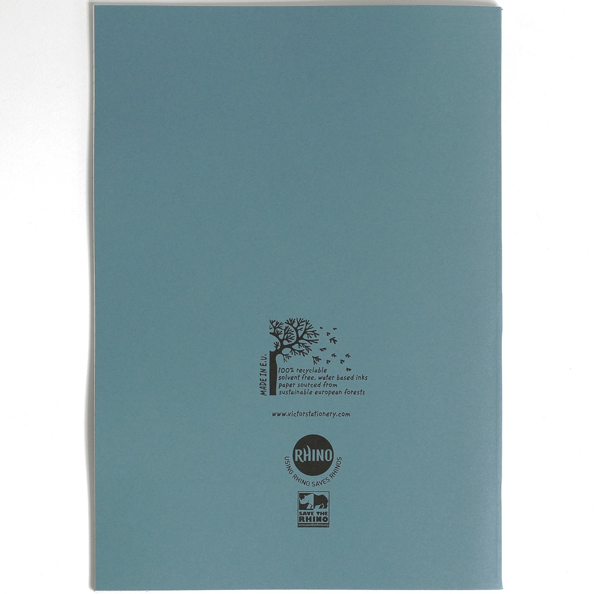 Rhino A4 Exercise Books, 80-Page / 8mm Lined Paper Notebook, 10-Pack, Office & School Stationery Supplies, Light Blue - Image 3