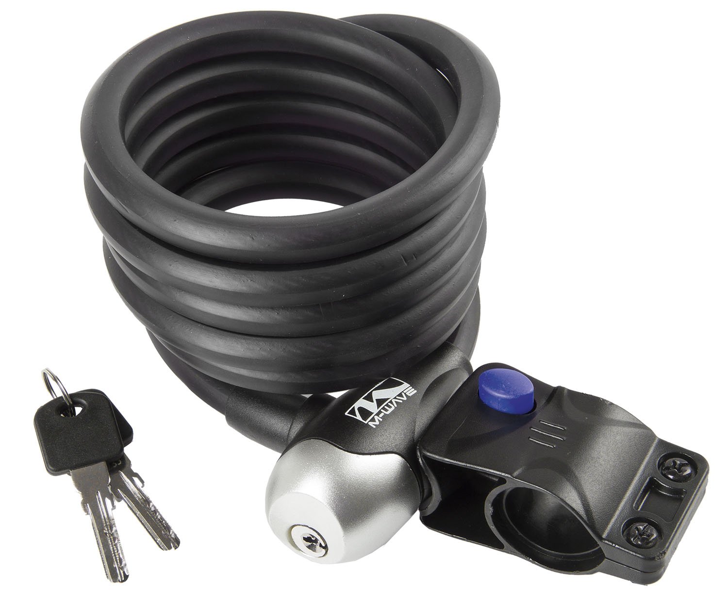 M-Wave S 12.18 Spiral Cable Lock - Black, standard size