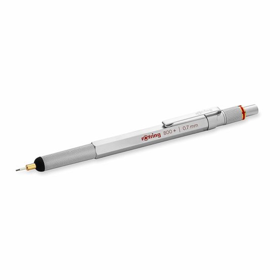 Rotring RO800+ Mechanical Pencil with Stylus 0.7mm - Silver Barrel