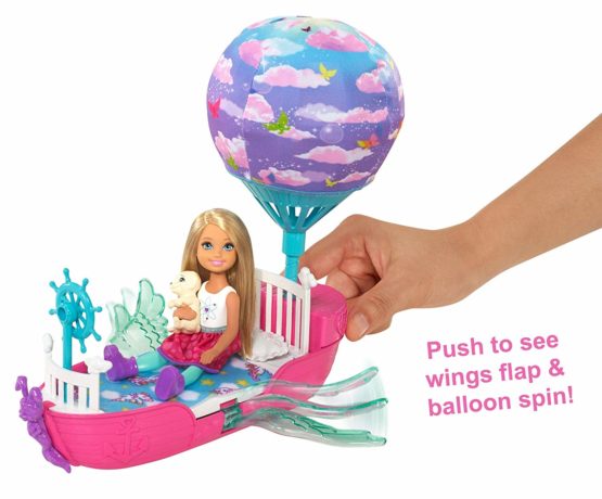 Barbie Dreamtopia, Chelsea’s Dreamboat with Doll and Flapping Wings, Toy Vehicle, Gifts for Children Aged 3+ DWP59 [Old Model] - Image 2
