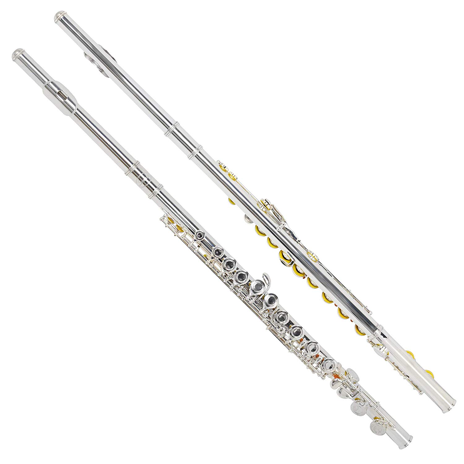 Montreux Student Flute for Beginners with Lightweight Protective Carry Case - Silver Plated, Offset G, Split E Mechanism, C Foot - Image 3