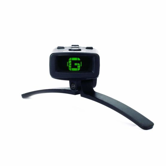D'Addario Micro Banjo Tuner - Multi-color display - Digital Tuner - Non Marring Hoop Bracket - Fast & Accurate Tuning - Visual Metronome