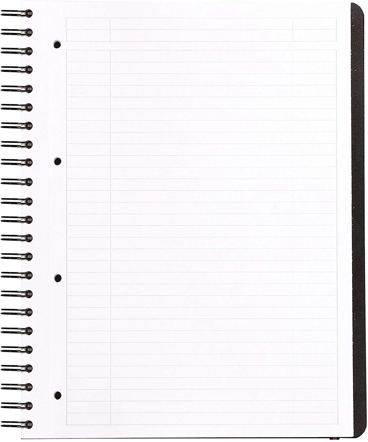Rhodia Business Collection Pro Book Spiral Bound Notebook - A4+, Black Lined & Margin - Image 2
