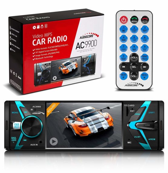 Audiocore AC9900 Autoradio with TFT screen 800x480 Bluetooth MP5 Remote Control AUX SD USB FM radio Audio Video Car AVI DivX - Image 3