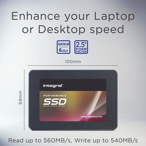 Integral P Series 5 480GB SATA III 2.5 Internal SSD, up to 560MB/s Read 540MB/s Write, Black - Image 3