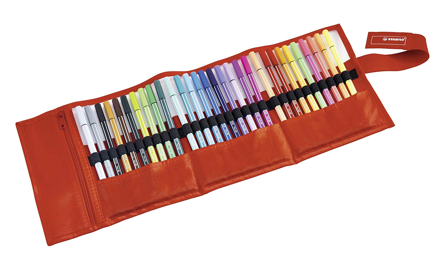 STABILO Pen 68, Premium Fibre-Tip Pen, Rollerset of 30, Assorted Colours including 5 Neon Colours - Image 2