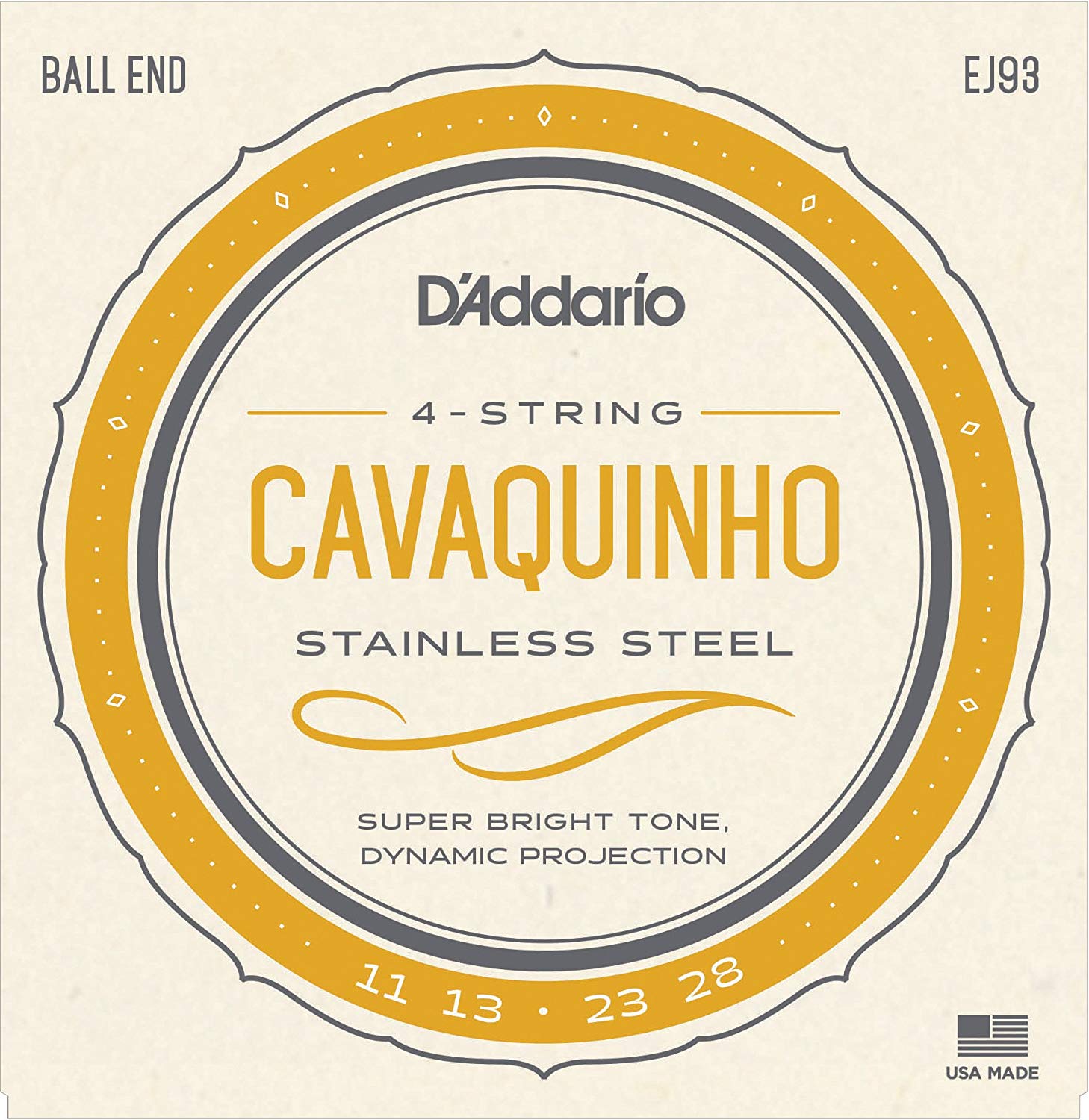 D'Addario EJ93 Cavaquinho String, Stainless Steel