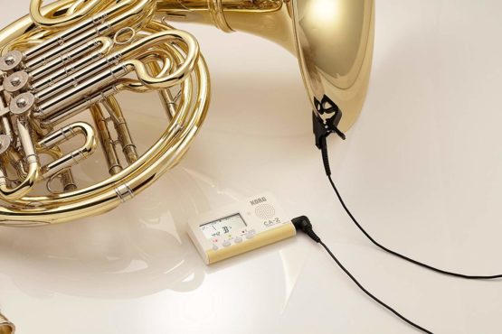 KORG CA-2 Chromatic Digital Tuner for Stringed, Woodwind and Brass Instruments - White - Image 4