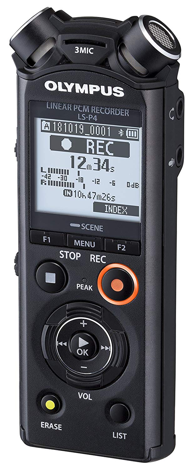 Olympus V409160BE000 LS-P4 Hi Res Audio Recorder - Image 2