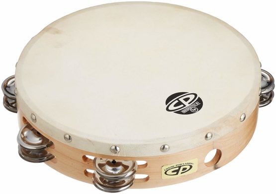 LP Latin Percussion CP Wood Tambourin Holz 10" doppelreihig mit Fell CP380