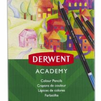 Derwent 2301937 Academy Colouring Pencils, Tin Box, , Multicolor, Set of 12
