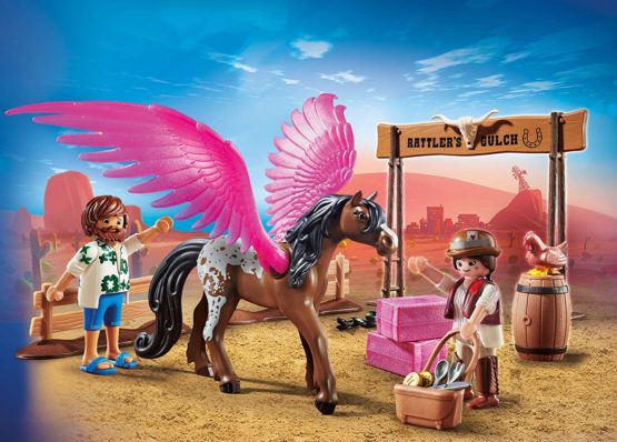 Playmobil: THE MOVIE 70074 Marla and Del with Flying Horse for Children Ages 5+ - Image 3