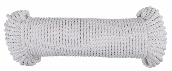Con: P Cotton Cord 5 mm x 50 m/UV Resistant, Pack of 1, Natural White, B34181