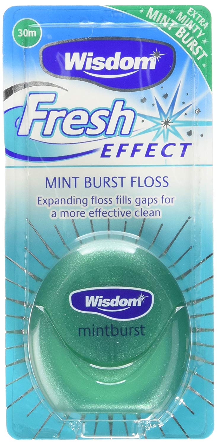Wisdom Fresh Effect Floss 30 m, Pack of 1, 30 m (Pack of 1)