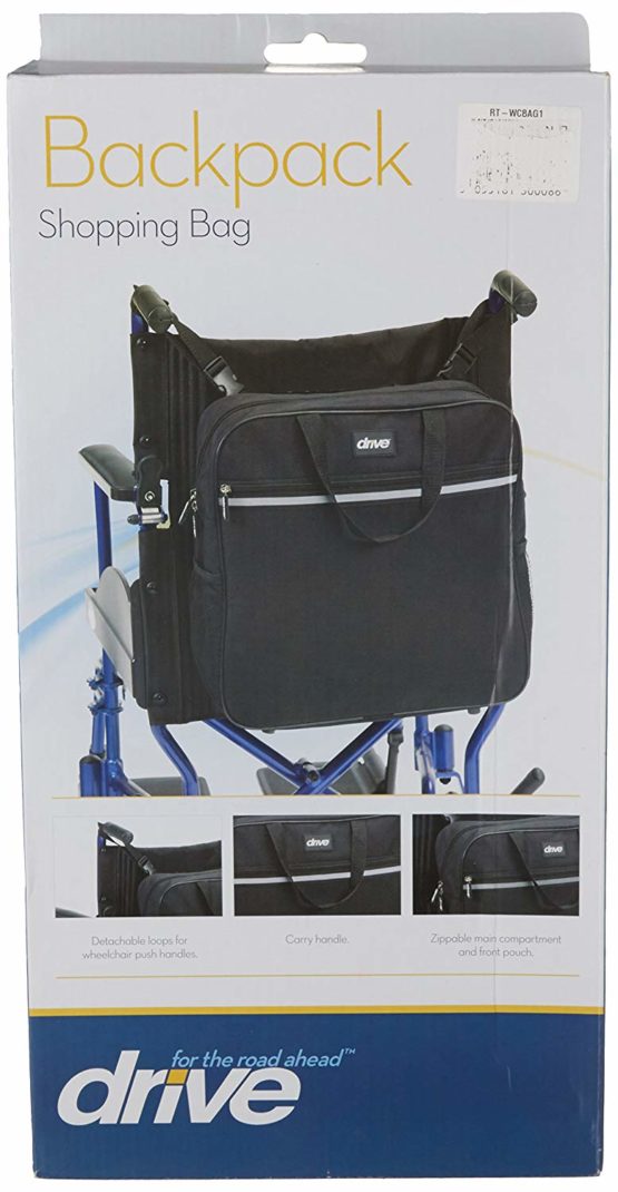 Drive Electric / Manual Wheelchair Back Pack Shopping Bag