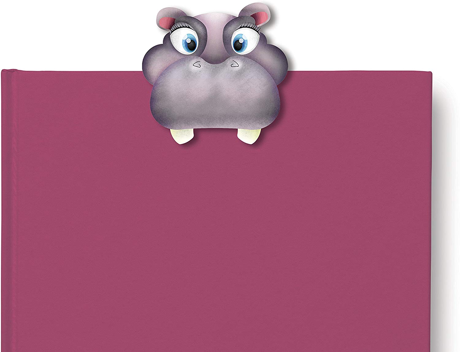 Teethmarks Bookmarks Hippo, Brown