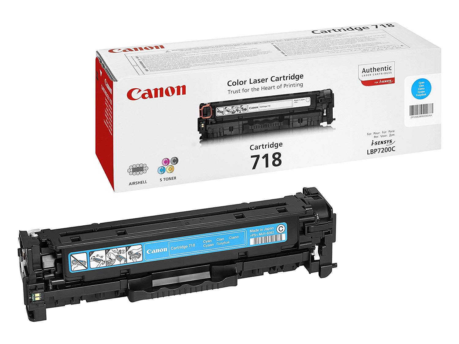 Canon 3479B002 Laser Toner - Cyan, 1