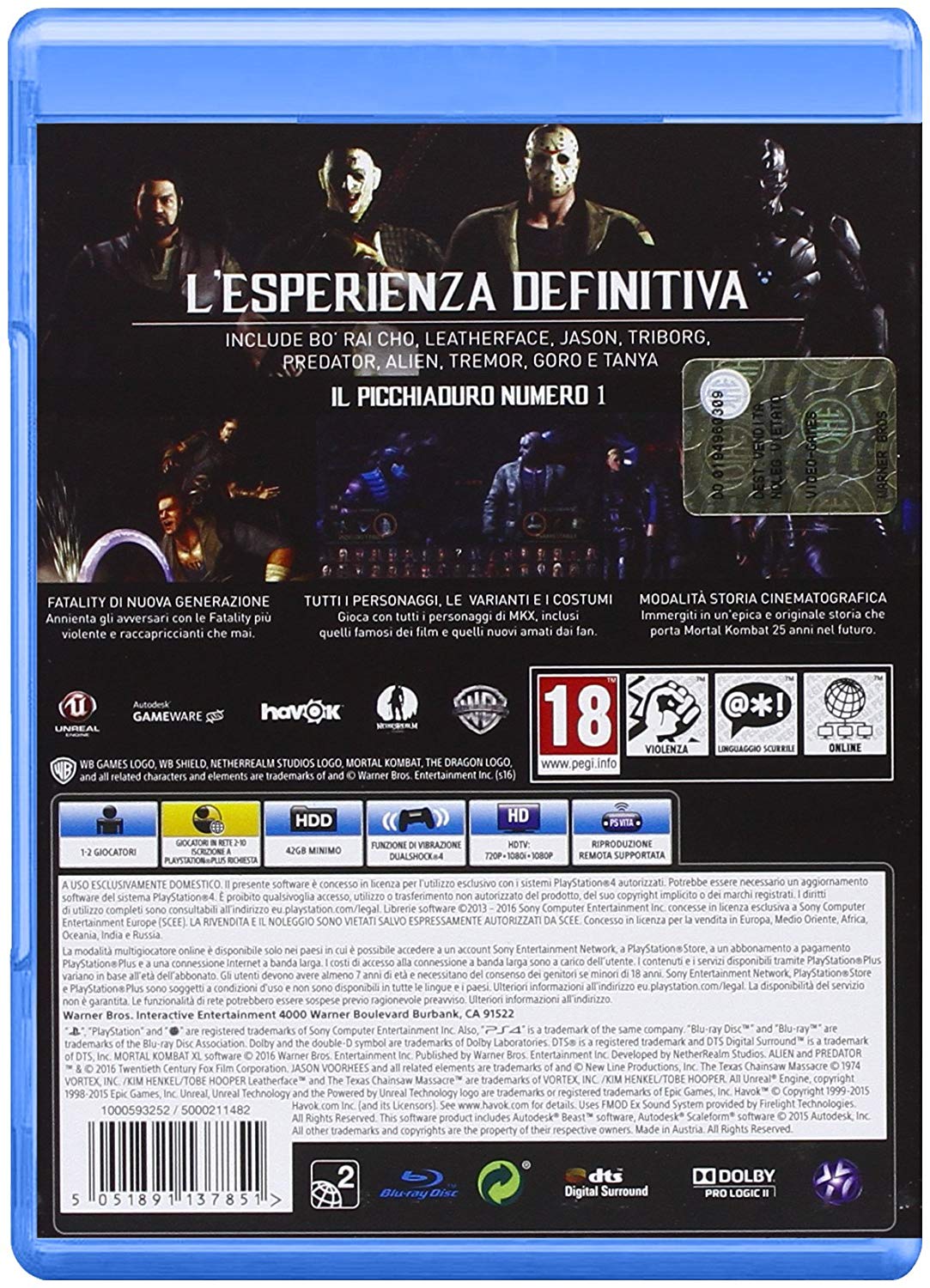 Mortal Kombat XL - IT (PS4), Black - Image 2