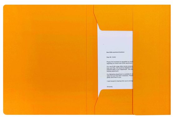 Elba Chic 31477GB Portfolio File Recycled Card for 100 DIN A4 Pages 320 g/m² Set of 25 Yellow - Image 3