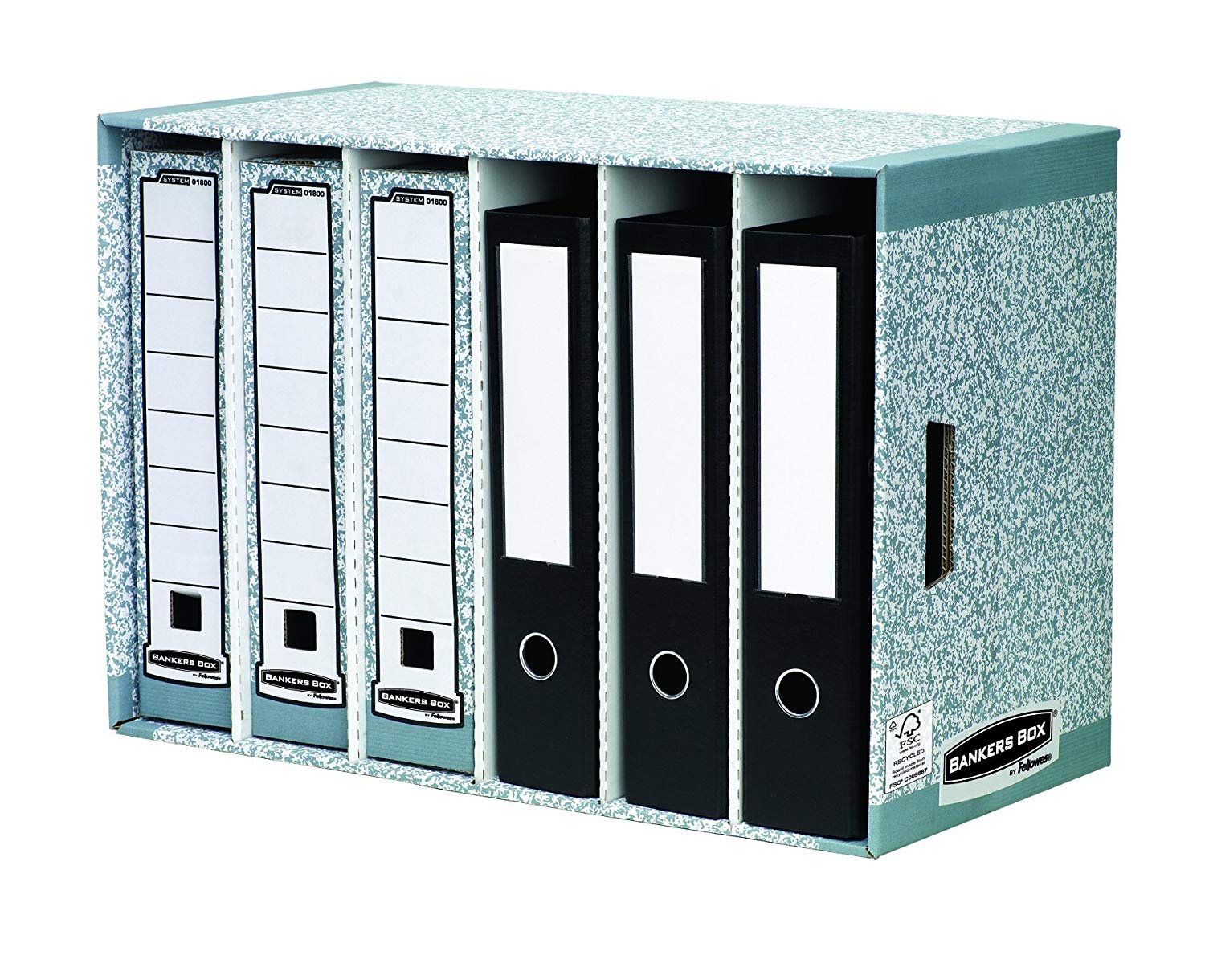 Bankers Box System Storage Module with Drawers for Binders or Archive Boxes, Gray, 22.83 x 15.75 x 11.42 inches - Image 3