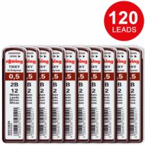 rOtring Tikky Mechanical Pencil Lead Refills, 0.5mm, 2B, 10 Count (120 leads)