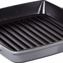 STAUB Square Grill Pan, 23 cm, Graphite Grey