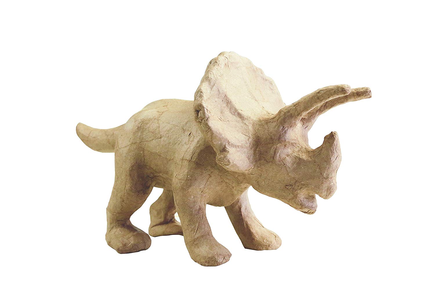 Décopatch Triceratops Dinosaur Mache, 15.5cm Tall