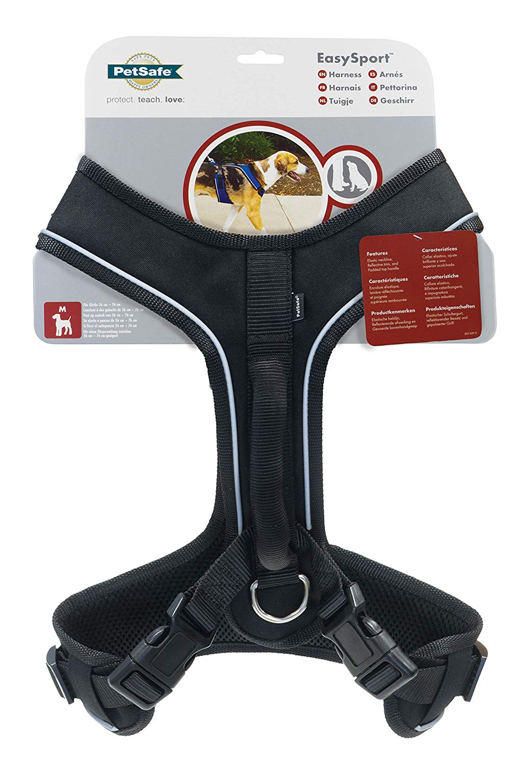 PetSafe EasySport Harness, Durable Padded Fabric, Adjustable Elastic Neckline - Image 4