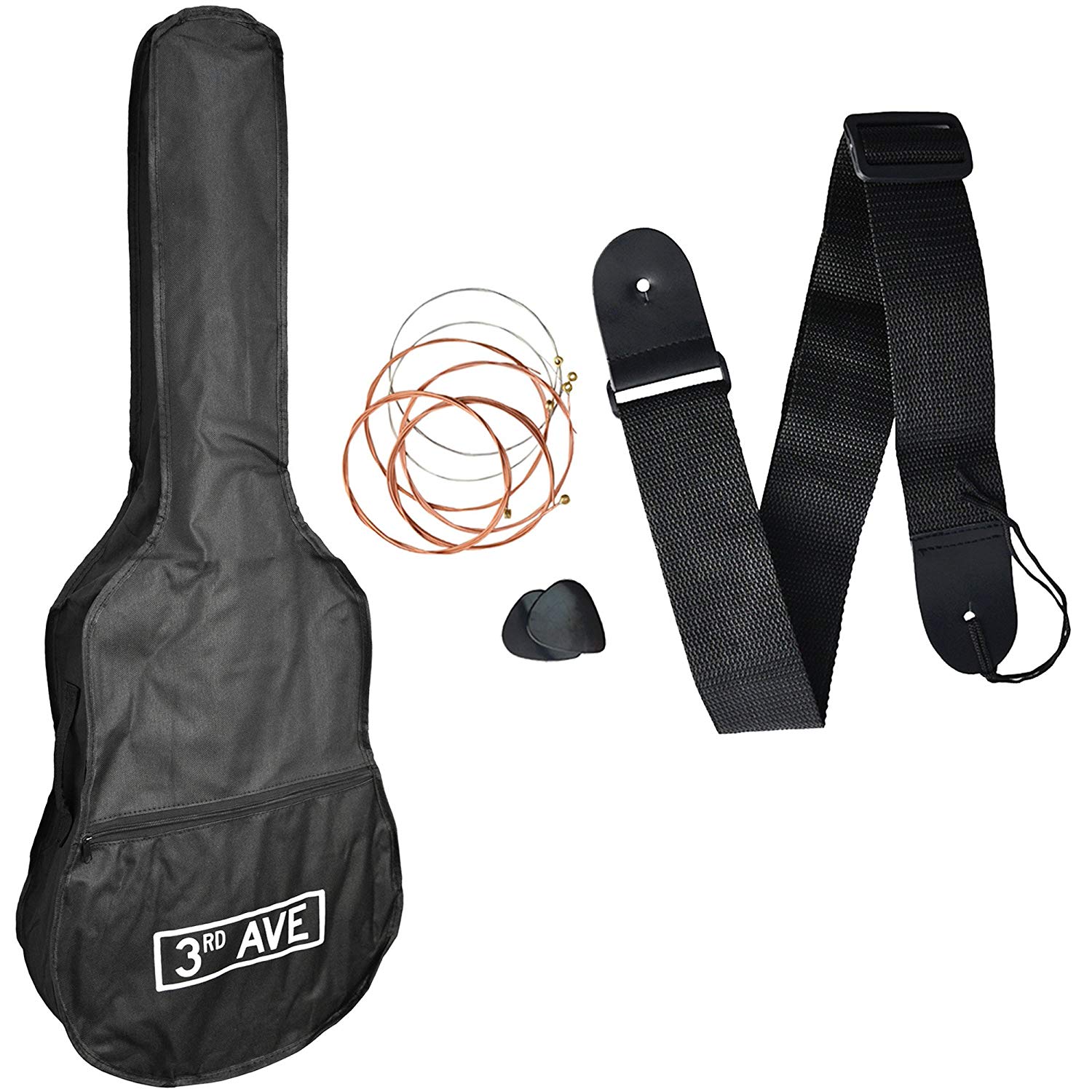 3rd Avenue Full Size 4/4 Cutaway Electro Acoustic Guitar Pack Bundle for Beginners with 6 Months FREE Lessons - Image 3