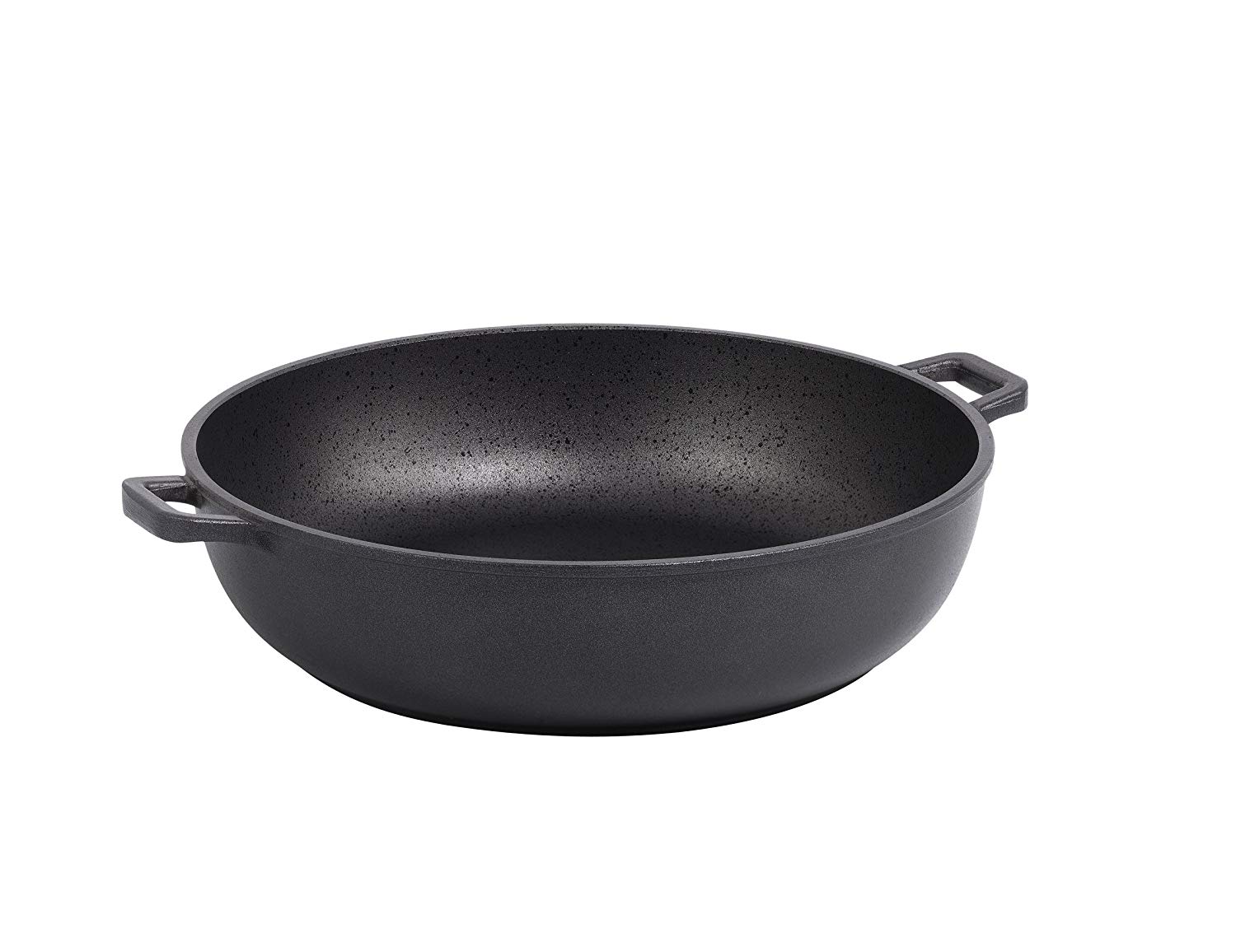 De Buyer Choc Extreme Sautepan with 2 Handles, 24 cm, Black, 34.01 x 32 x 8.99 cm