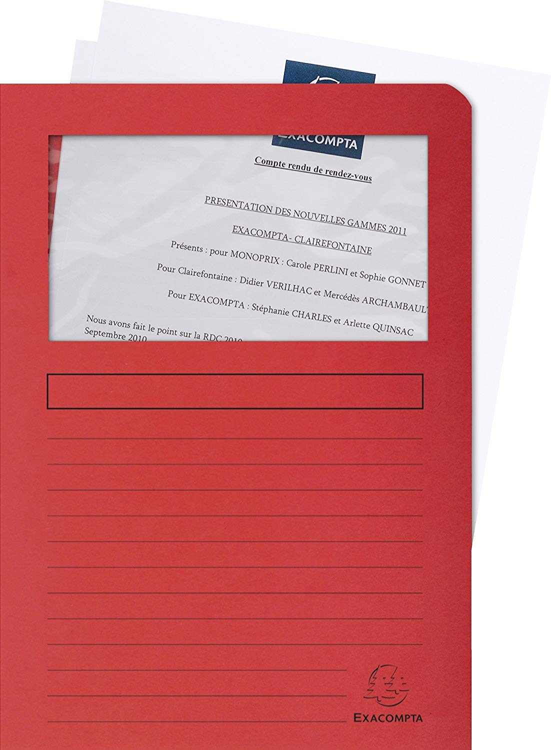Exacompta - Ref. 50200E - Forever Window Folders, 120gsm, A4 - Assorted Colours, Pack of 10 - Image 2