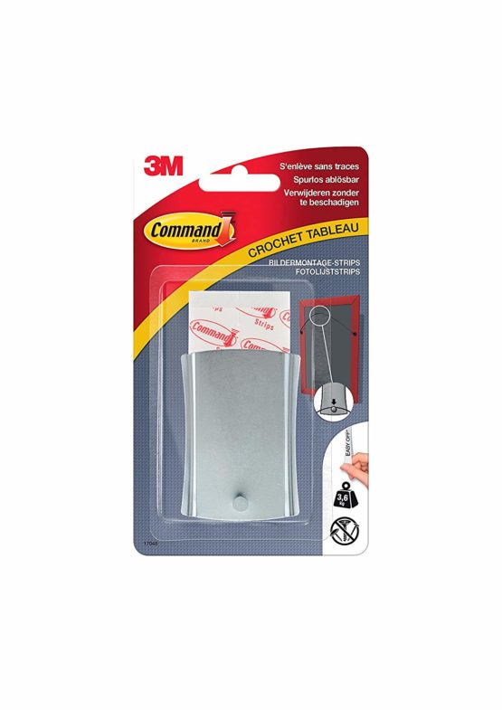 Command 17048 Metal Picture Nail (Size XL up to 3.6 Kg Capacity) Single Hooks and 4 Strips Extra Large