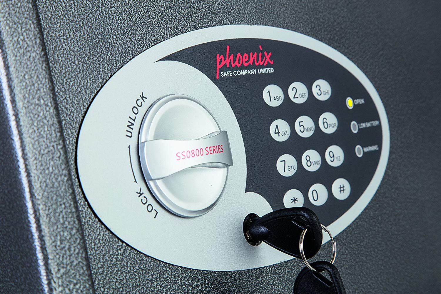 Phoenix Safe Company, SS0801E Vela Home & Office Security Safe, Twin Locking Bolts, Electronic Locking - Image 4