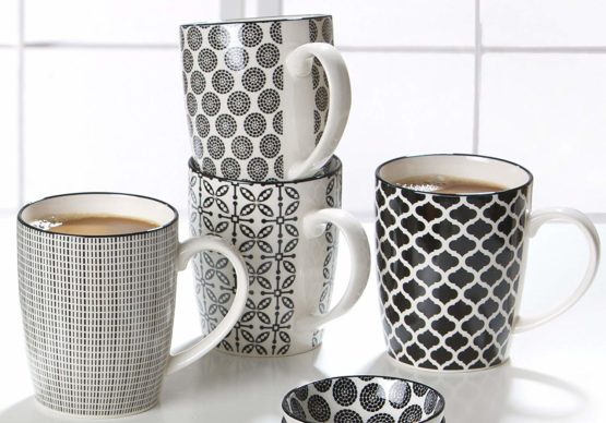 Ritzenhoff & Breker Coffee mugs, Porcelain, 8 x 8 x 10.5 cm, 4 pieces - Image 2