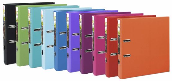 Exacompta Prem'Touch PP Lever Arch File, A4 maxi, 50 mm spine - Assorted Colours, Pack of 10 - Image 3