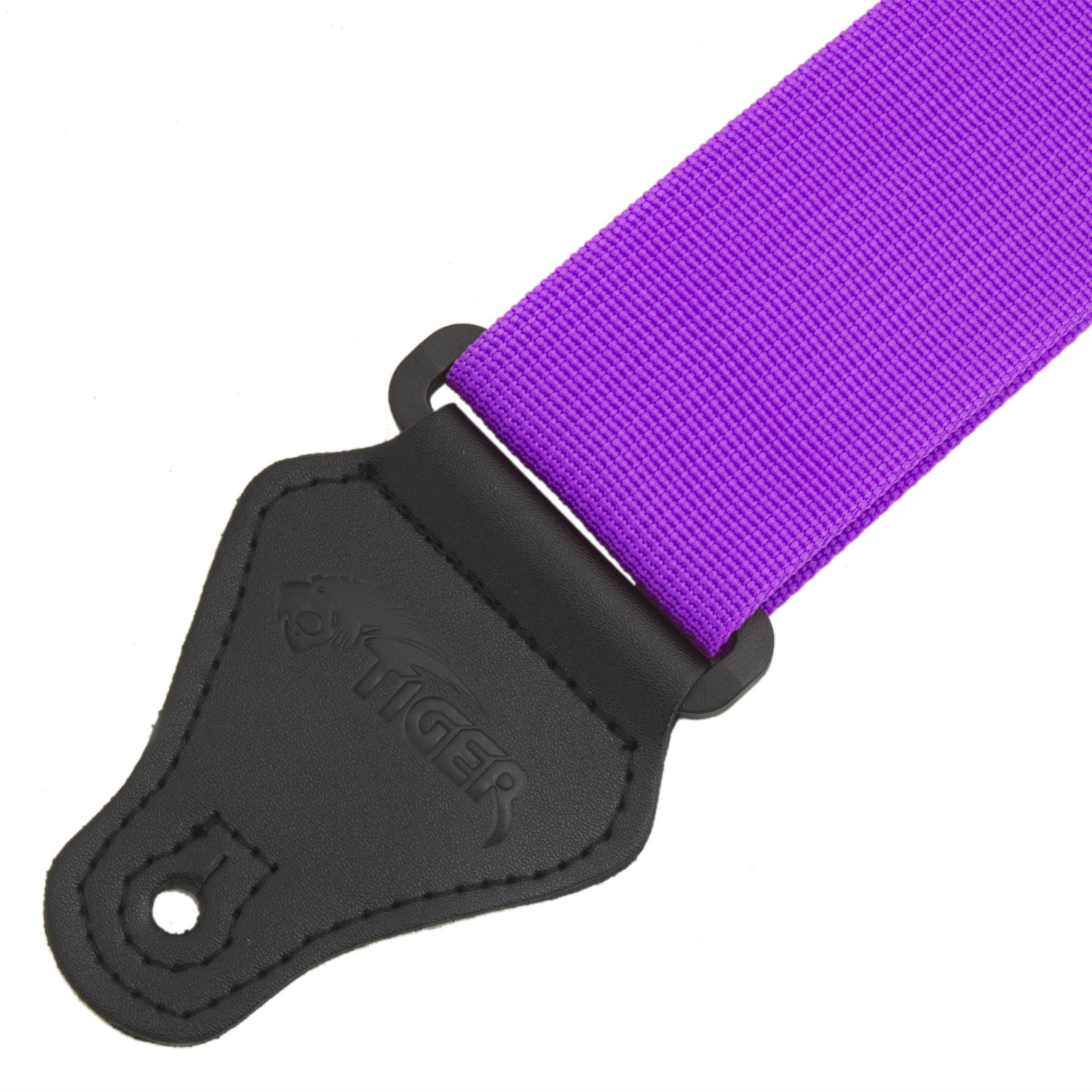 TIGER STP4-PU Guitar Strap with Plectrum Holders - Purple - Image 4
