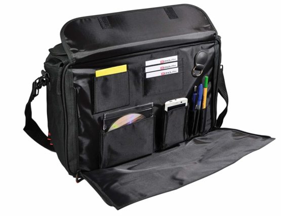 Masters 41455MN Monolith Softsided Polycanvas Pilot Case, 49 cm, Black - Image 3
