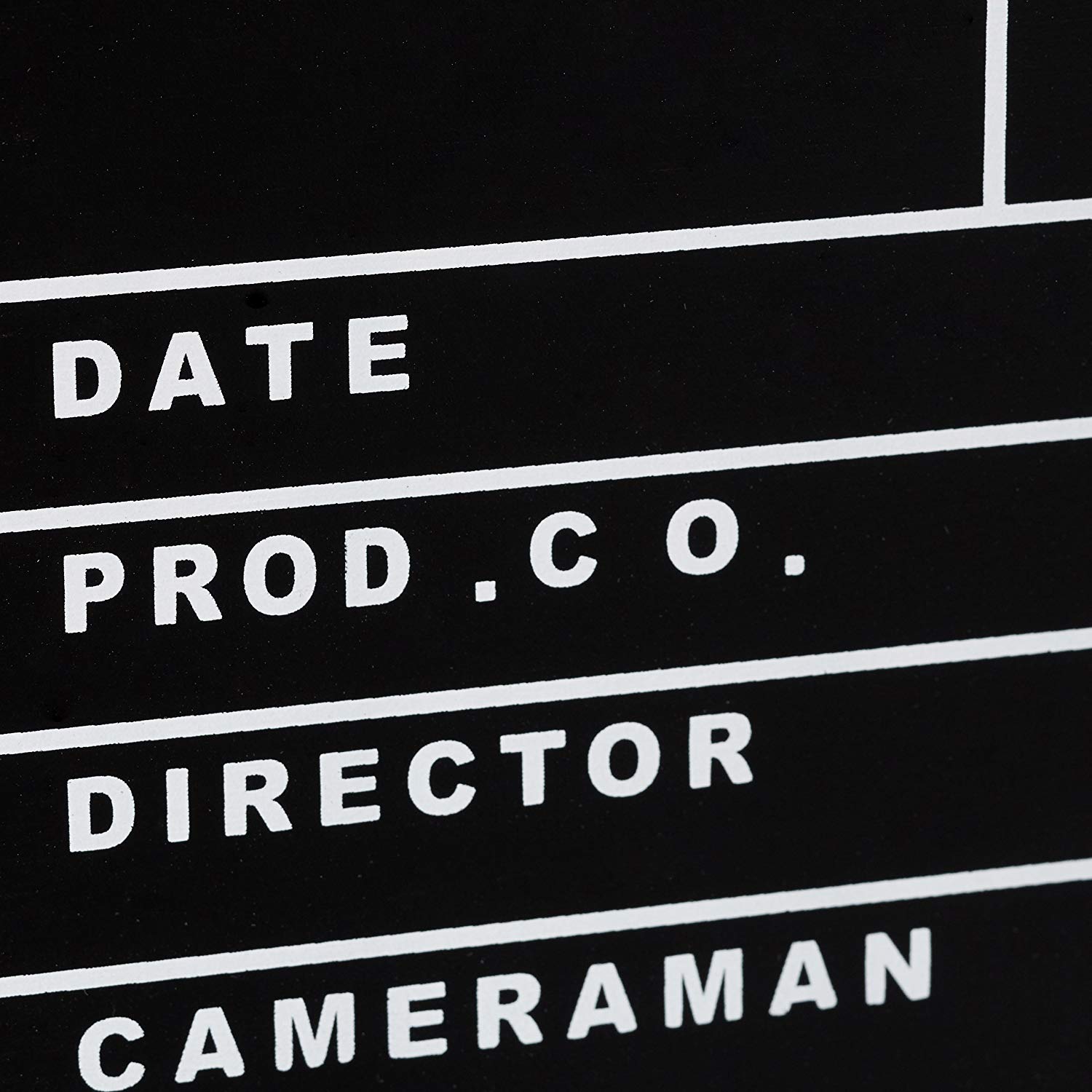 Relaxdays GmbH 10021346 Hollywood Film Directors Clapperboard, Black, White, 26 x 30 cm - Image 4