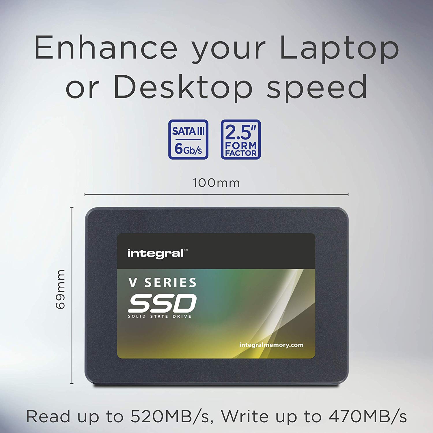 Integral V Series V2 240GB 2.5 Inch Internal Solid State Hard Drive (SSD), Read 450MB/s, Write 400MB/s, SATA Interface 6Gb/s - Image 3