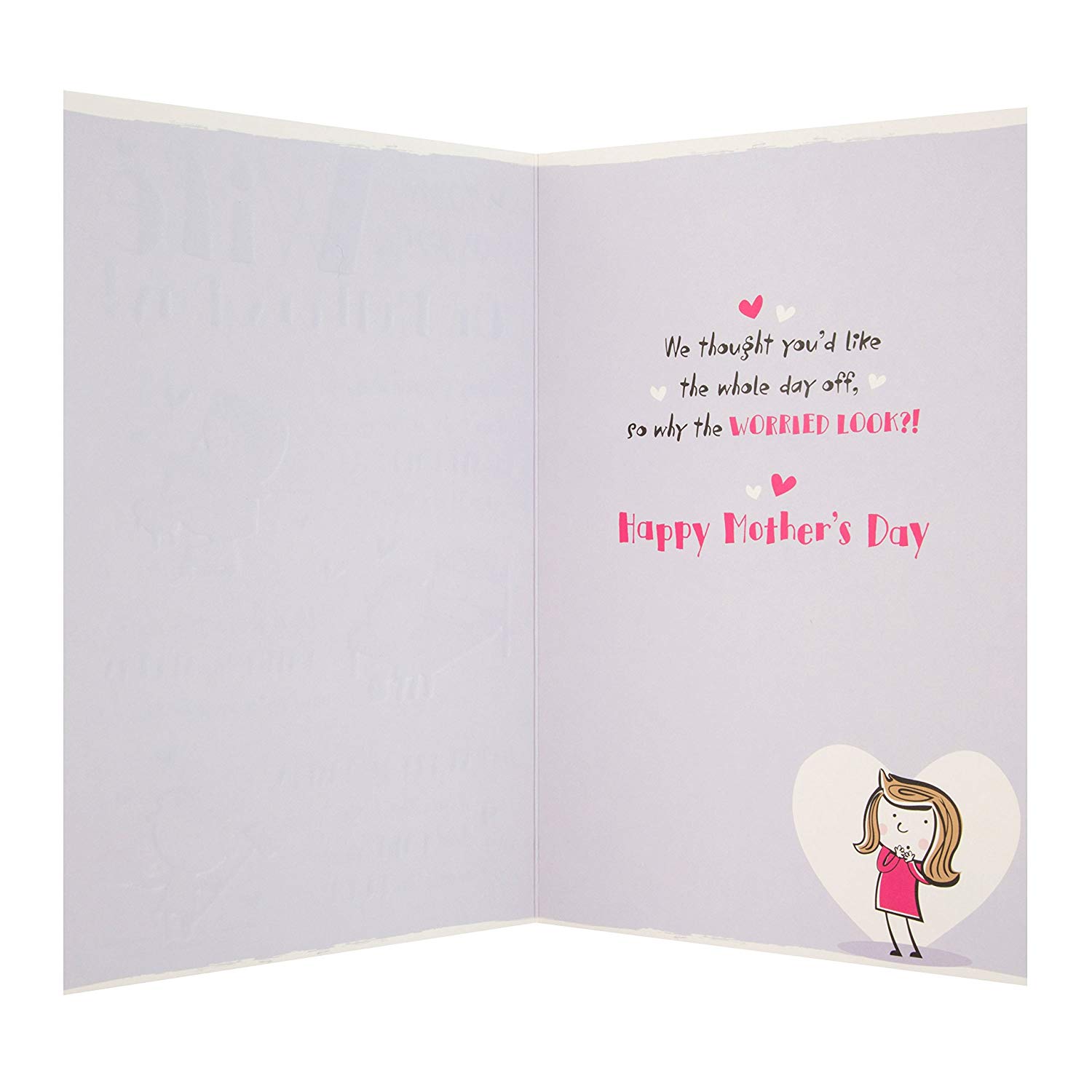 Hallmark 25485004 Wife Mother's Day Card "Whole Day Off" - Medium - Image 2