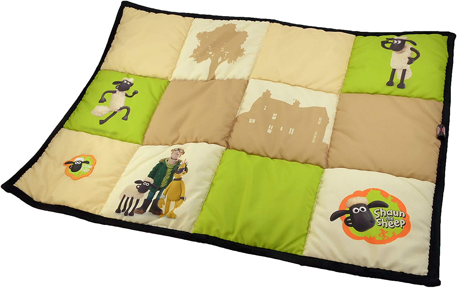 Shaun the Sheep Blanket, 85 x 60 cm, Beige/Green, King - Image 2