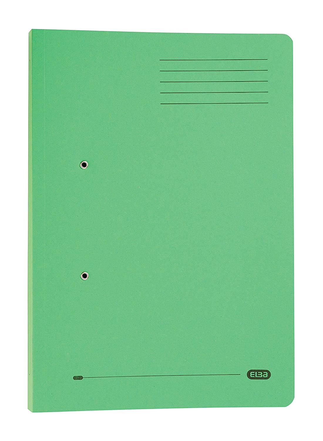ELBA Strongline Spring Pocket Files, 36mm Capacity Foolscap Green - Pack of 25, 216 x 343 mm