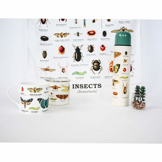 Gift Republic Ecologie Insects Mug, Enamel, Multi, 13x9.5x8.5 cm GR270097 - Image 3
